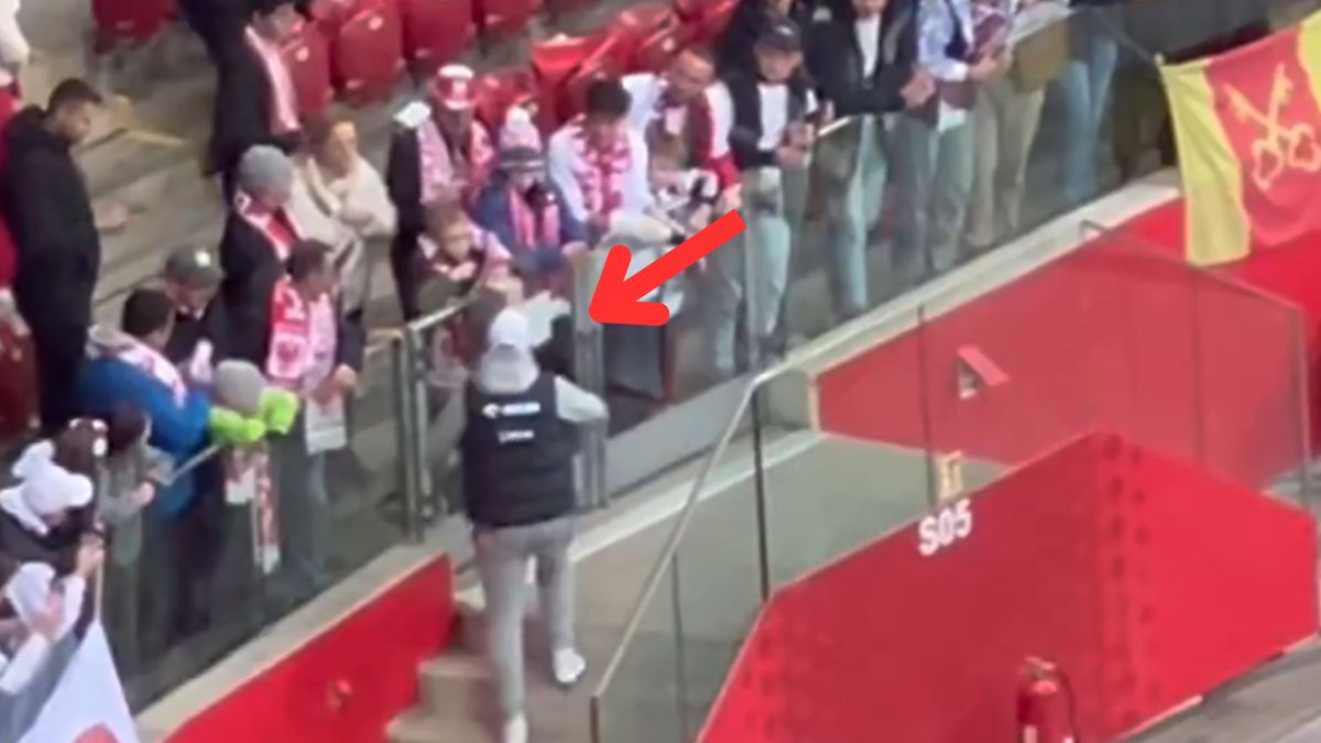 Probierz podszedł do młodego kibica przed meczem z Portugalią