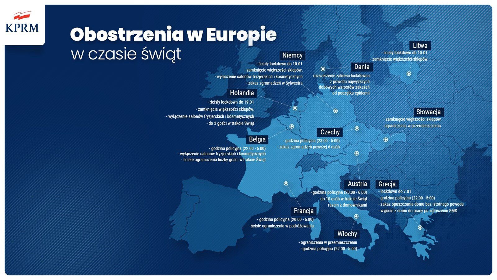 Obostrzenia w święta