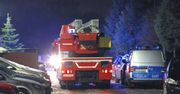 Policjant wyniósł 77-latkę z zadymionego bloku. Sam trafił do szpitala