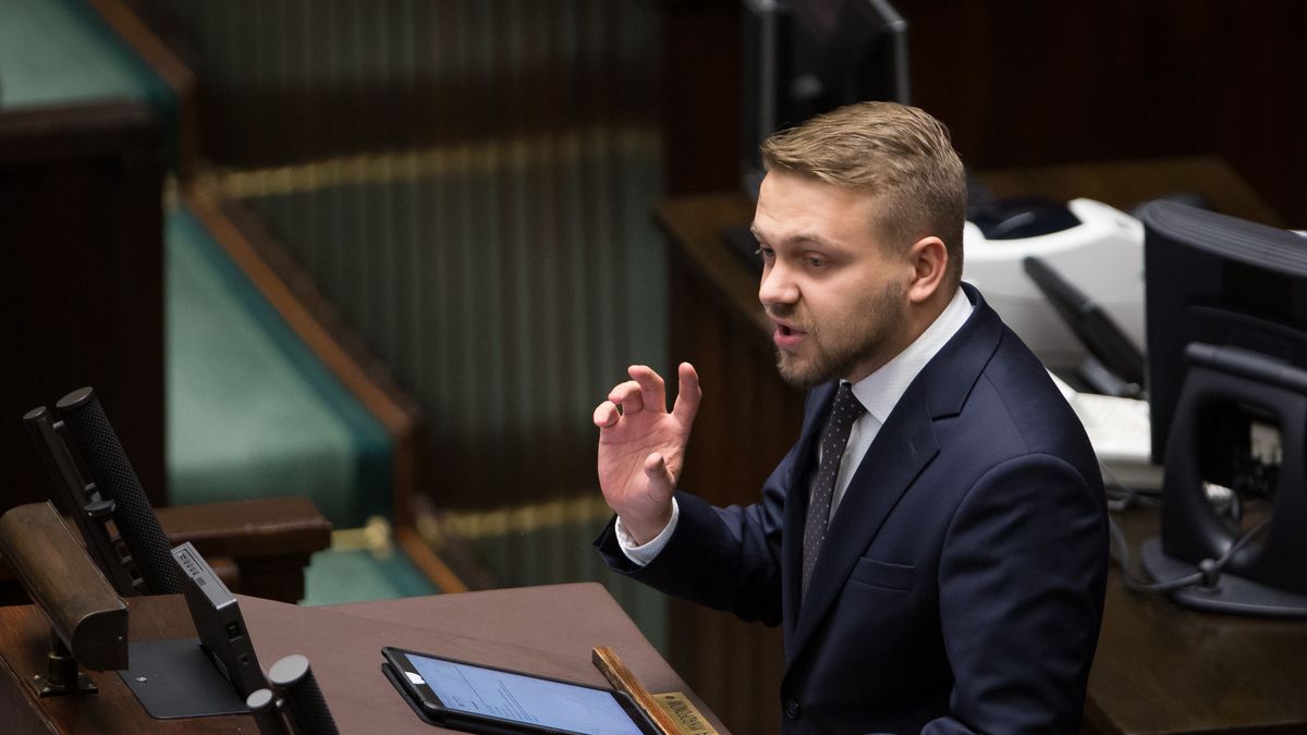 Warszawa, 20.12.2019. 2. posiedzenie Sejmu; n/z Jacek Ozdoba.