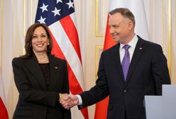 Śmiech Kamali Harris na konferencji z Dudą. Ostra krytyka