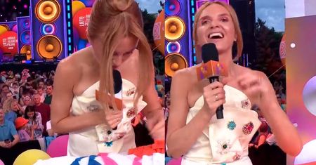 Solidna wpadka na imprezie TVP. Prezenterka wpadła w panikę: "Aaaa!"