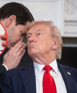 Ujawniono, co było w notatce, którą Trump dostał od Rubio