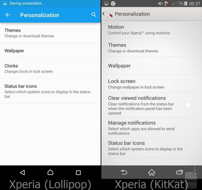 Porównanie wyglądu KitKata i Lollipopa na Xperiach. Który prezentuje się lepiej? 12