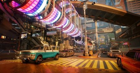 Night City z "Cyberpunka 2077" stworzono niemal w całości ręcznie, detal po detalu