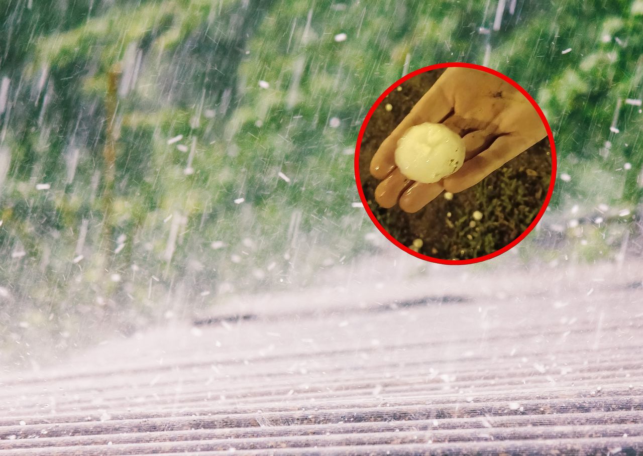Pogoda szaleje. W wakacyjnym kraju spadł grad wielkości piłek pingpongowych