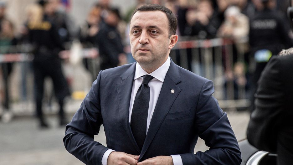 PRAGUE, CZECH REPUBLIC - OCTOBER 06: Georgia's Prime Minister Irakli Garibashvili attends the first meeting of the European Political Community in Prague, Czech Republic on October 6, 2022. (Photo by Lukas Kabon/Anadolu Agency via Getty Images)