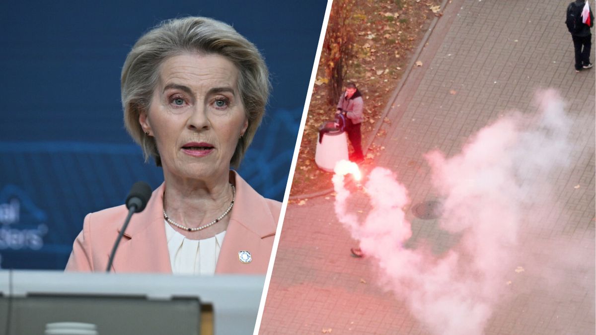 Zakaz noszenia rac podczas wizyty Ursuli von der Leyen