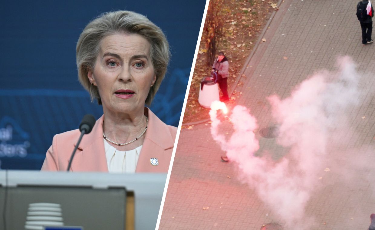 Ursula von der Leyen z wizytą. Wojewoda pomorska zakazała rac i petard