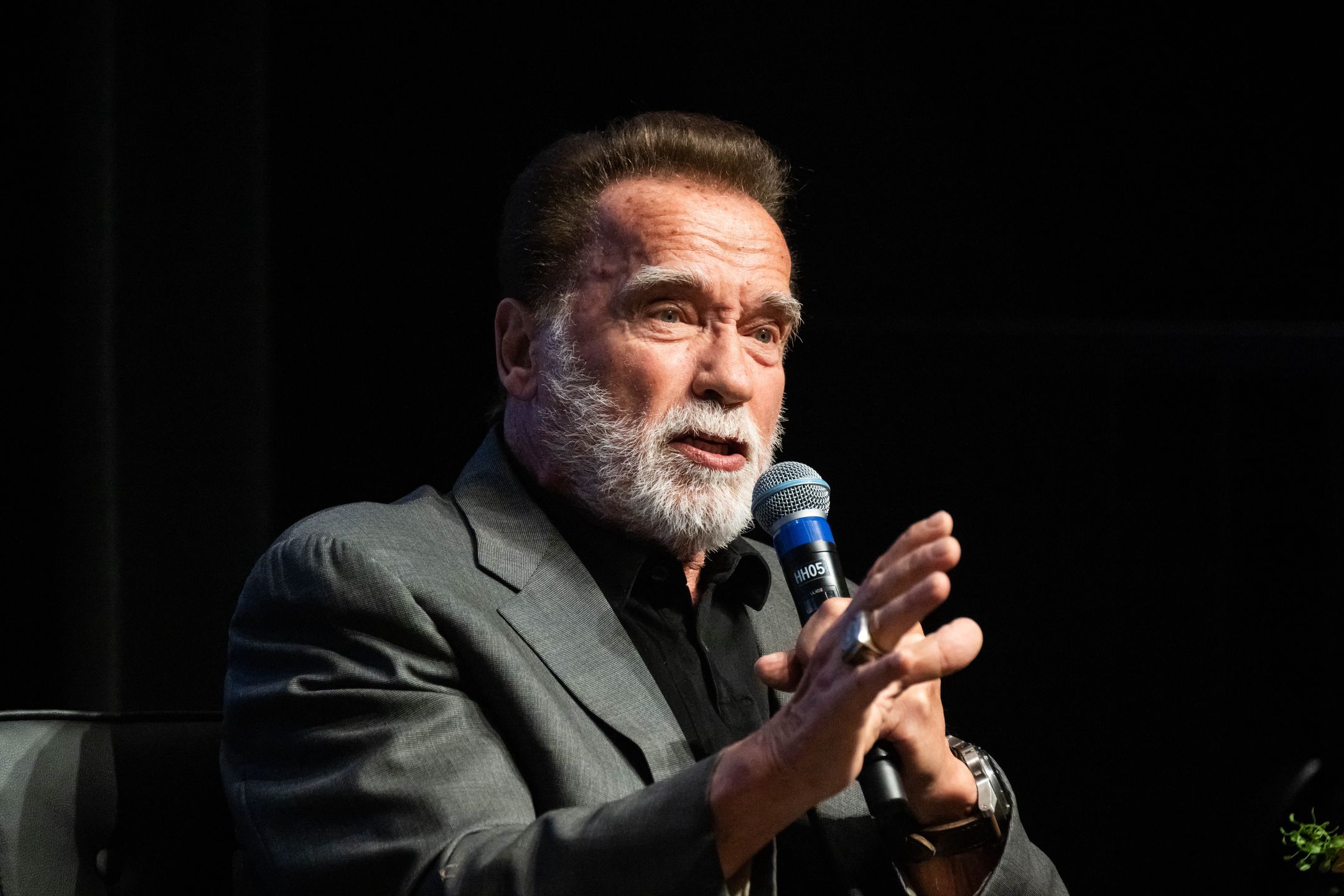 Former Gov. Arnold Schwarzenegger Attends Aspen Institute Planet Summit At USC In Los Angeles
Los Angeles, CA - April 10:Former Gov. Arnold Schwarzenegger says using the term pollution is more relatable than talking about climate change as he speaks with Willow Bay, dean of USC Annenberg, during a three-day planet summit with the Aspen Institute at the University of Southern California in Los Angeles on Thursday, April 10, 2025. (Photo by Sarah Reingewirtz/MediaNews Group/Los Angeles Daily News via Getty Images)
MediaNews Group/Los Angeles Dail
usc, schwarzenegger, global warming, los angeles