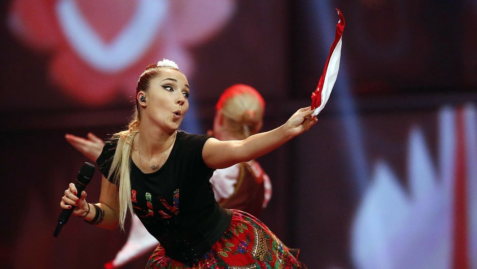 Cleo na konkursie Eurowizji w 2014 r.
