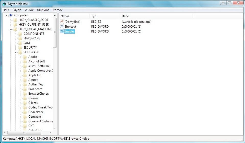 Jak wyłączyć ekran wyboru przeglądarki w Windows? 4