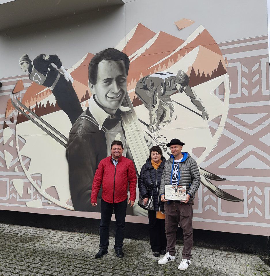 Śląskie. Mural został nową atrakcją turystyczną Szczyrku.