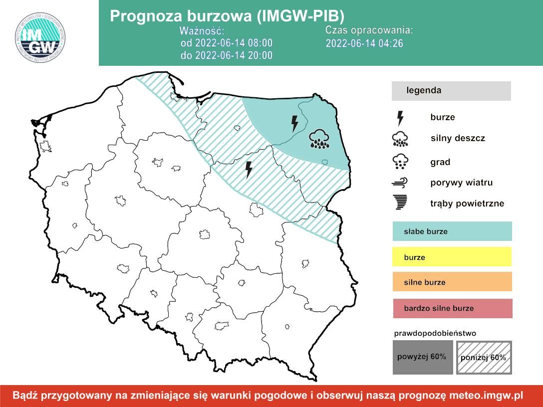 Prognoza burzowa wtorek 14.06