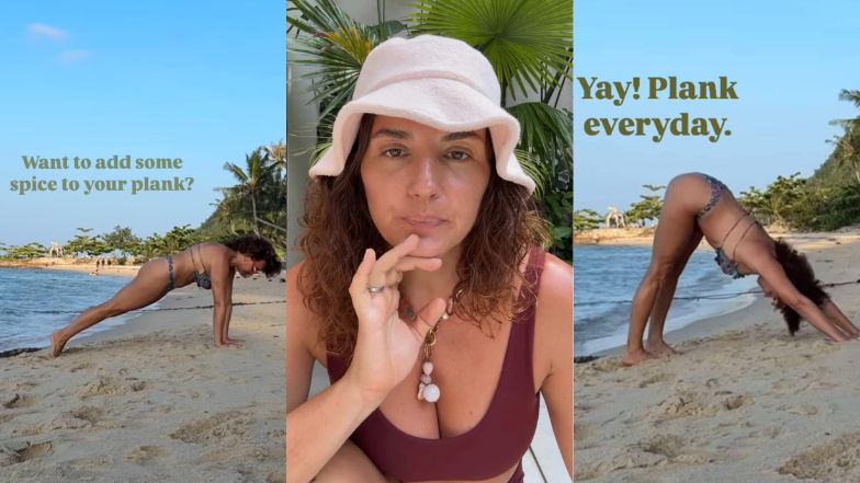 Odziana w bikini Maria Prokop ćwiczy jogę na Bali 