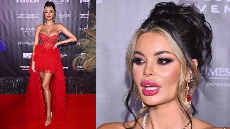 Justyna Gradek i Magdalena Lubacz na pokazie mody