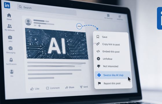 Miarka się przebrała. Na LinkedIn można zgłaszać słabe posty napisane przez AI