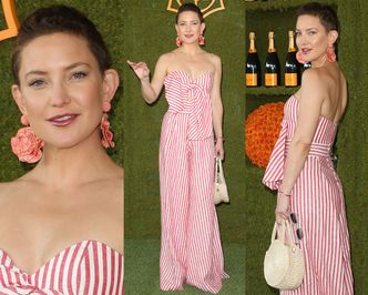 Krótkowłosa Kate Hudson na meczu polo