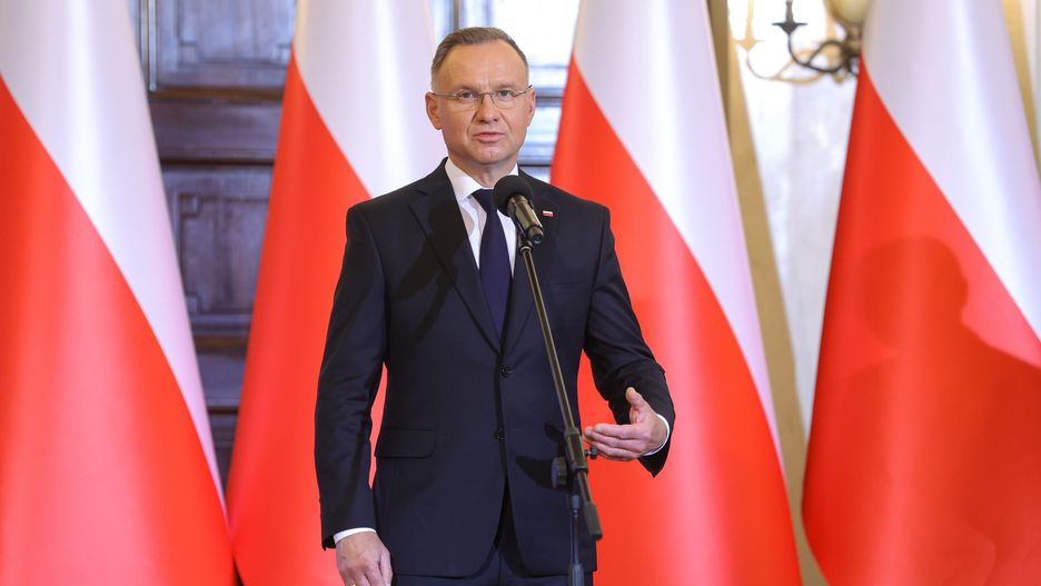 Warszawa, 19.06.2024. Prezydent RP Andrzej Duda na powołaniu nowych członków Rady Dialogu Społecznego, 19 bm. w Pałacu Prezydenckim w Warszawie. (aldg) PAP/Rafał Guz