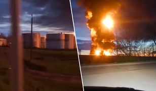 Atak pod Smoleńskiem. Płonie rafineria Rosnieftu