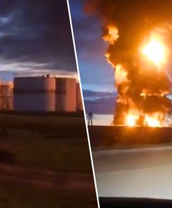 Atak pod Smoleńskiem. Płonie rafineria Rosnieftu