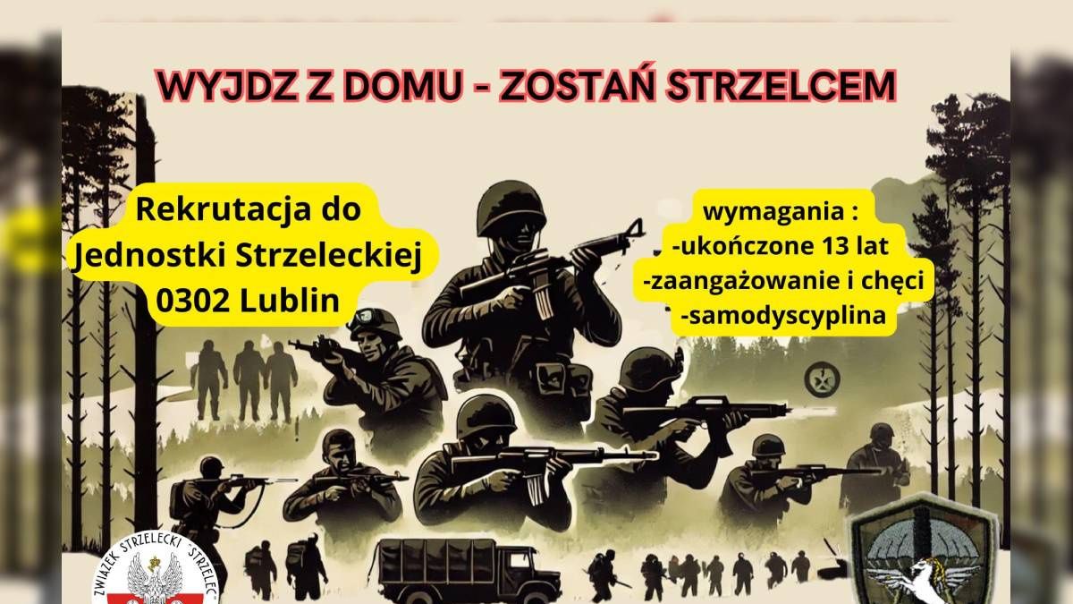 grafika Rekrutacja do organizacji proobronnej