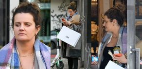 Ciężarna Zofia Zborowska buszuje po sklepach ze smartfonem w dłoni (ZDJĘCIA)