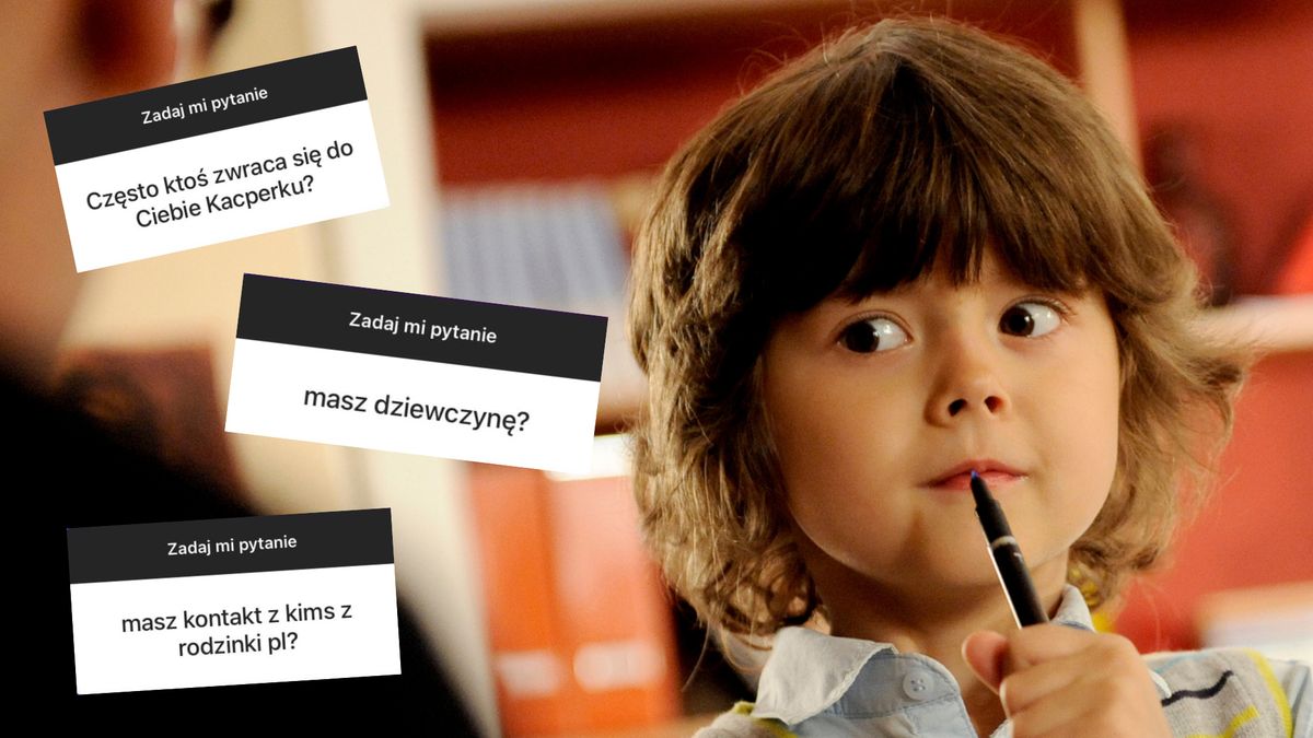 Mateusz Pawłowski, czyli Kacperek z "Rodzinki.pl", opowiedział na pytania obserwujących 