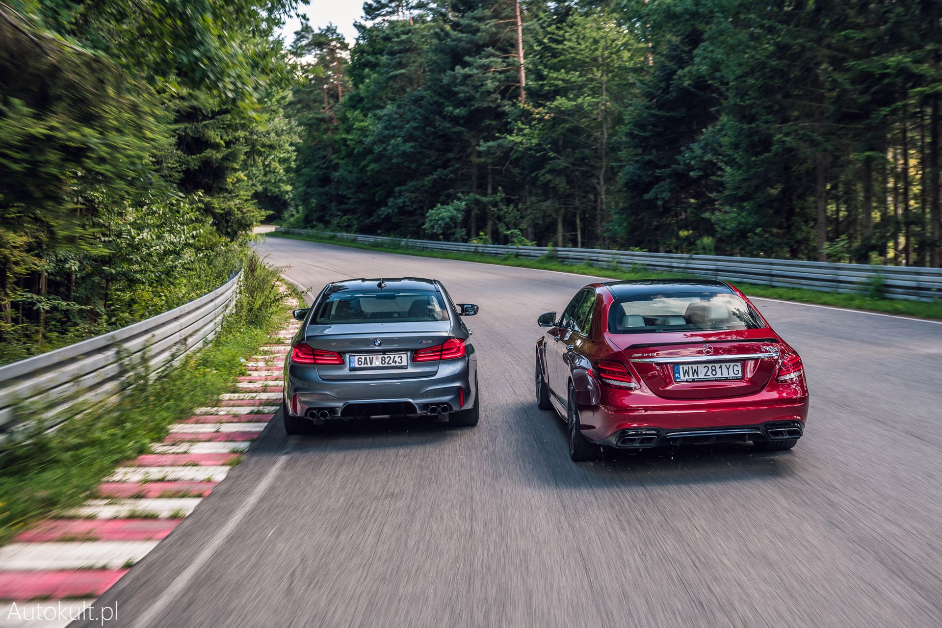 BMW M5 (2019) vs Mercedes-AMG E63 S (2019) (fot. Konrad Skura)