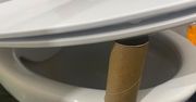 Rolka po papierze toaletowym pod deską klozetową? To ostrzeżenie