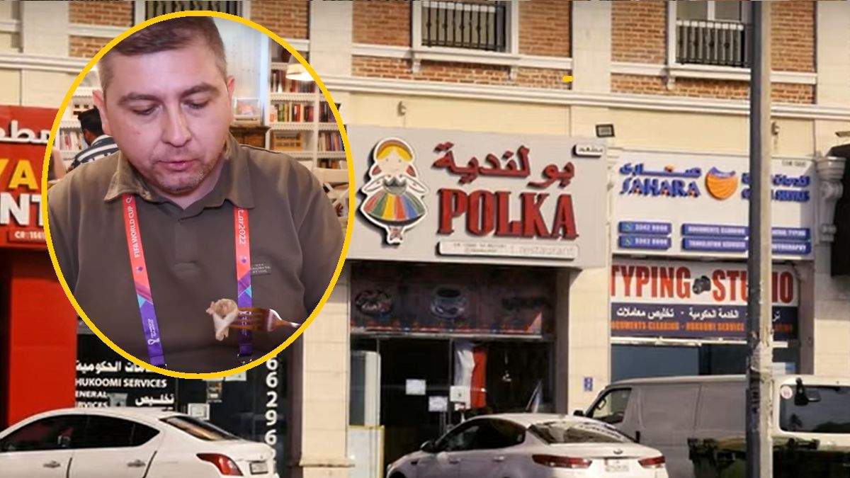 Zjadł polskie pierogi w Katarze