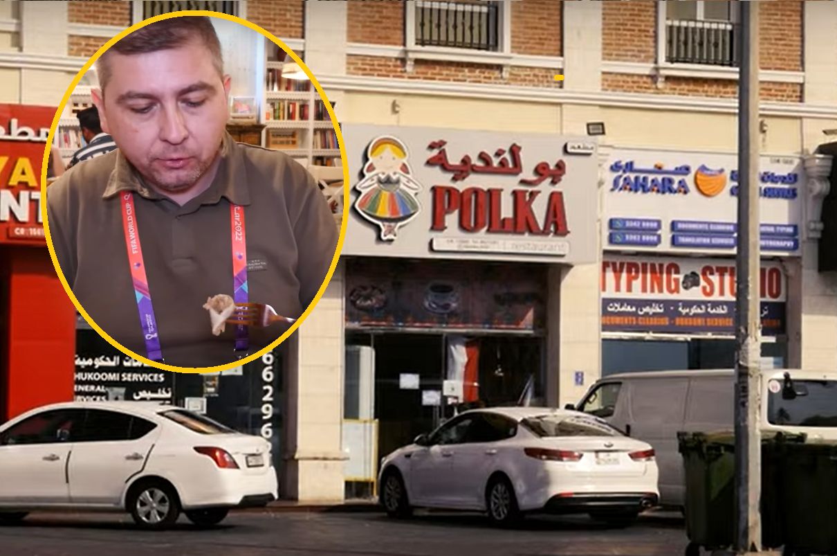 Zjadł polskie pierogi w Katarze