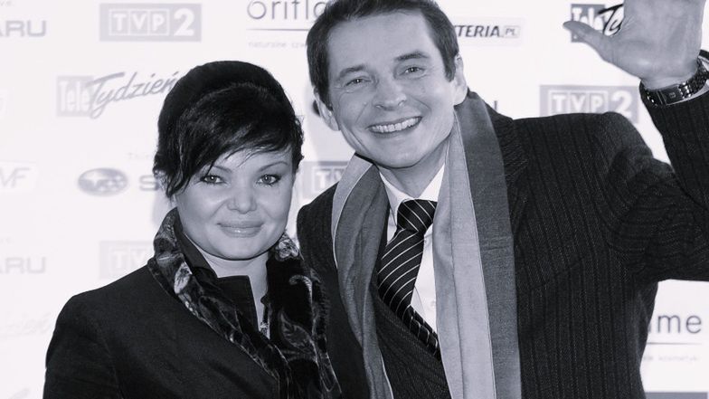 Przemysław Babiarz z żoną