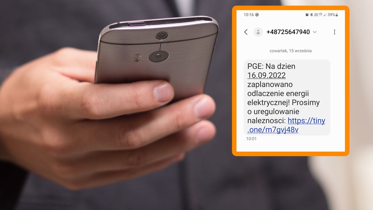 Fałszywy SMS o wyłączeniu energii