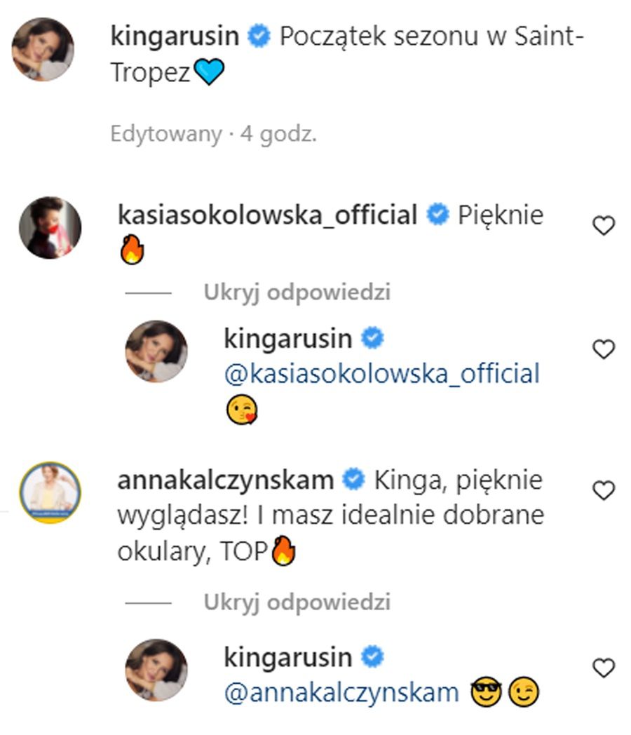 Kinga Rusin w Saint-Tropez 