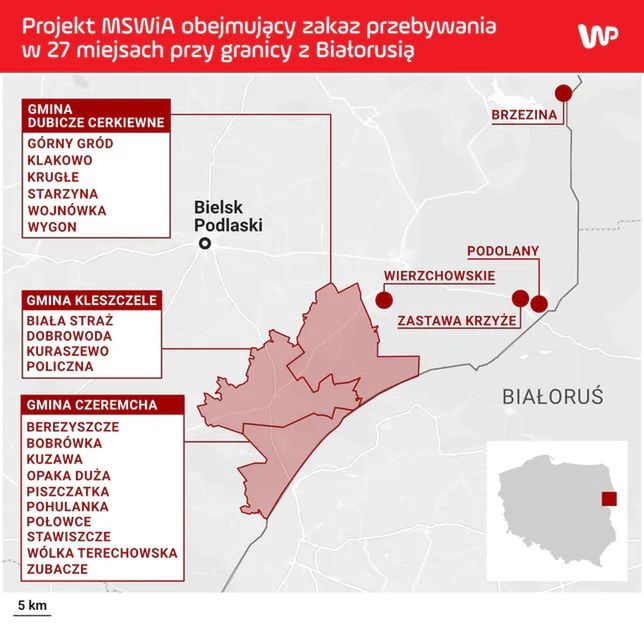 Strefa buforowa przy granicy z Białorusią