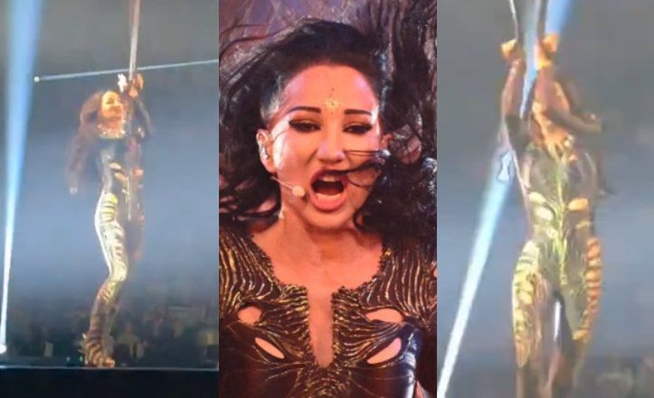 Problemy techniczne podczas próby przed Eurowizją. Justyna Steczkowska ZAPLĄTAŁA się w liny (WIDEO)
