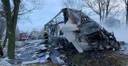 Tragiczny wypadek pod Sokółką. TIR stanął w ogniu