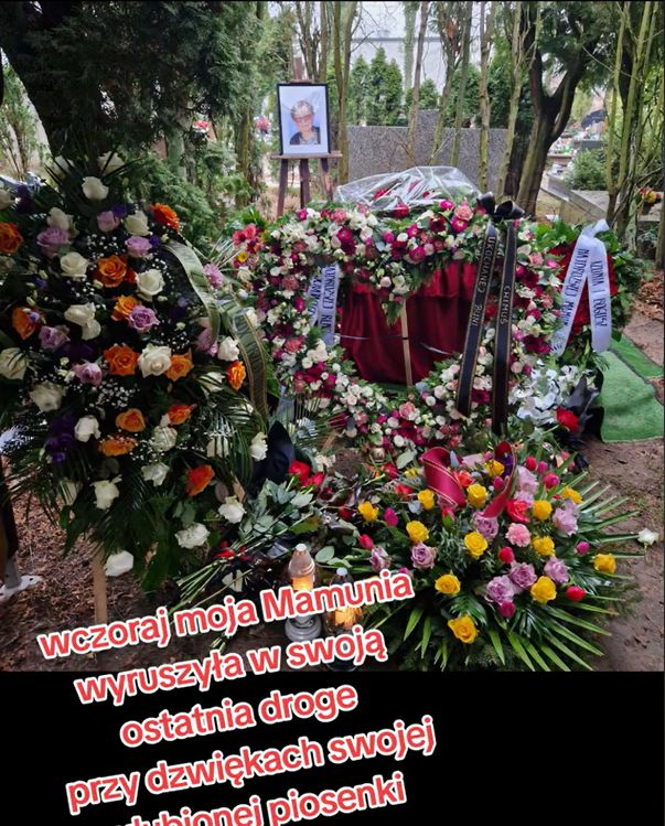 Izabela Zeiske opublikowała nagranie z pogrzebu mamy