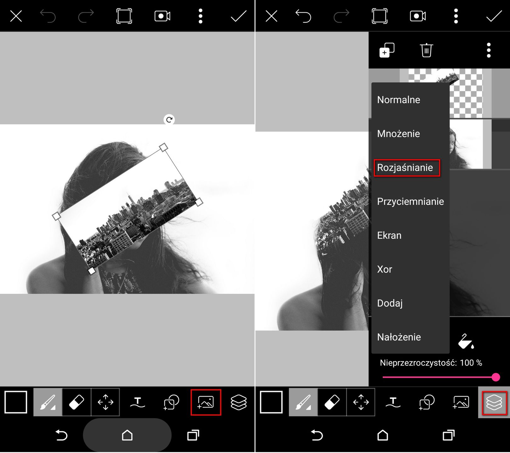 Przepis na mobilną fotoedycję: budynki wyrastające z fotografowanej postaci 6