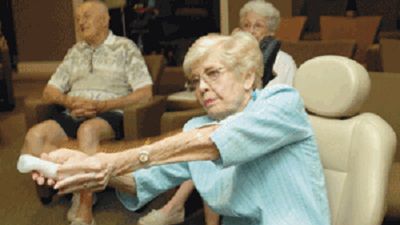 Seniorzy lubią golfa na Wii 1