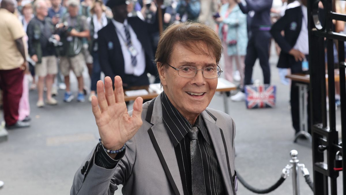 LONDON, ENGLAND - JULY 02: Sir Cliff Richard attends day three of the Wimbledon Tennis Championships at the All England Lawn Tennis and Croquet Club on July 02, 2025 in London, England.  (Photo by Neil Mockford/GC Images)