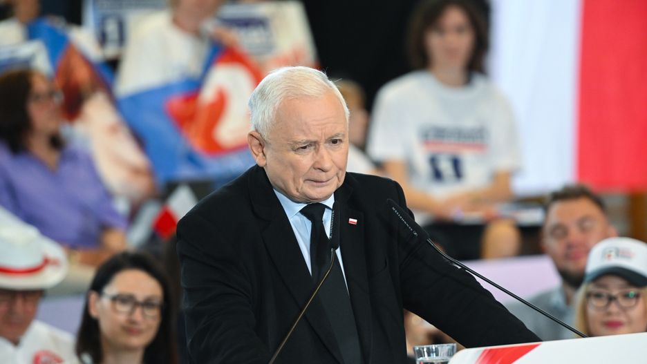 Jarosław Kaczyński w Kozielicach