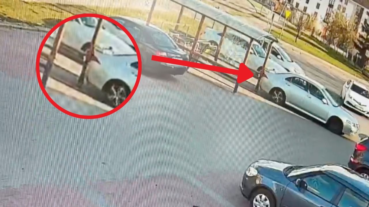 To zrobił pod sklepem i uciekł bez słowa. Wszystko się nagrało