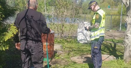Działkowiec złapany na gorącym uczynku. Tak tłumaczył się 60-latek