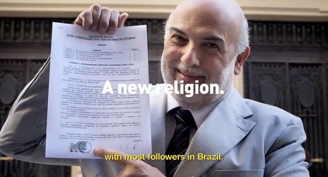 Piłka nożna zarejestrowana jako religia w kampanii piwa (wideo)