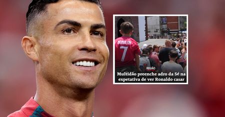 Tłumy okupowały kaplicę, w której miał się żenić Cristiano Ronaldo. Piłkarz reaguje