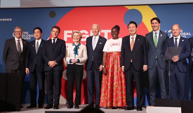 Prezydent Biden gościł przywódców światowych w trakcie konferencji The Global Fund