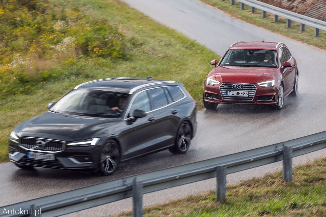 Volvo V60 i Audi A4 Avant (fot. Konrad Skura)