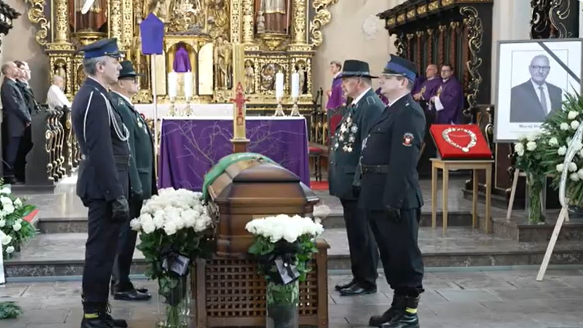 Pogrzeb burmistrza Koźmina Wielkopolskiego.